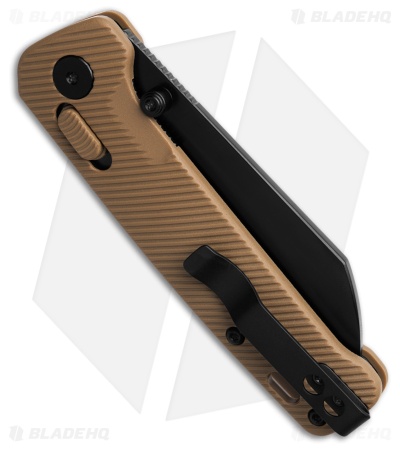 QSP Penguin Glyde Lock Knife Khaki FRN (3.1" Black) QS130GL-C2