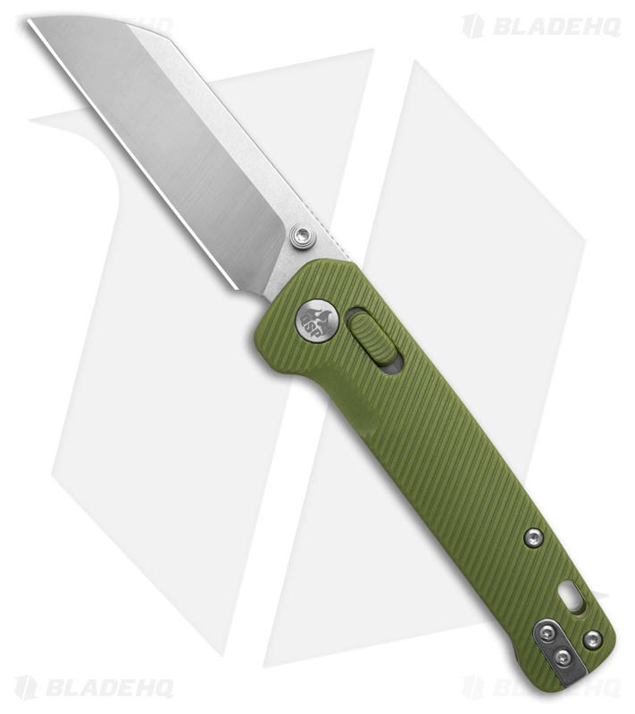QSP Penguin Glyde Lock Knife OD Green FRN (3.1" Satin/SW) QS130GL-B1