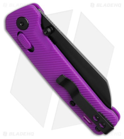 QSP Penguin Glyde Lock Knife Purple FRN (3.1" Black) QS130GL-E2