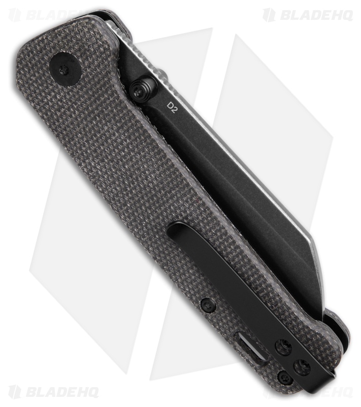 QSP Penguin V2 Knife Dark Brown Micarta Black SW
