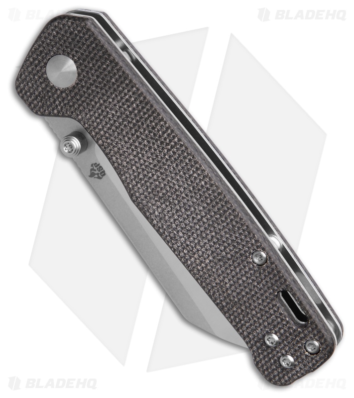 QSP Penguin V2 Liner Lock Knife Dark Brown Micarta (3" SW/Satin) 