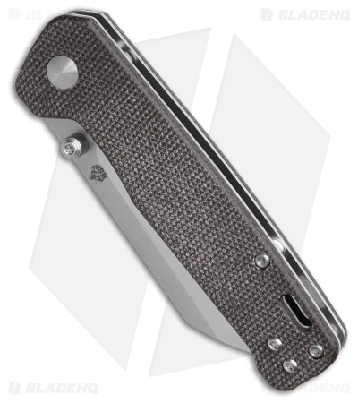 QSP Penguin V2 Liner Lock Knife Dark Brown Micarta (3" SW/Satin) 
