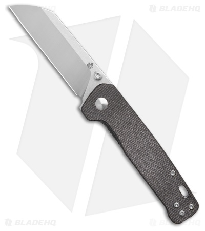 QSP Penguin V2 Knife Dark Brown Micarta Satin/SW