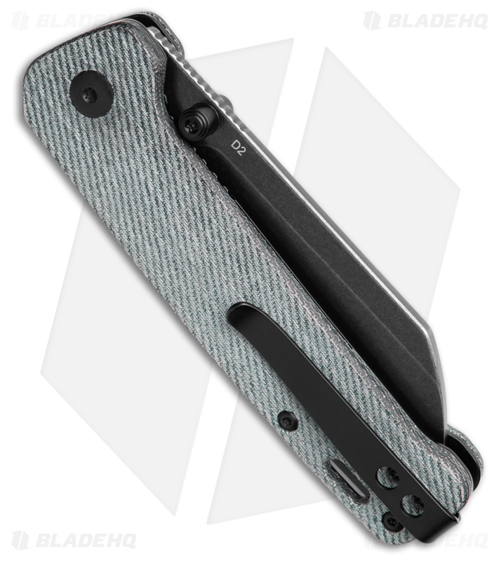 QSP Penguin V2 Liner Lock Knife Denim Micarta (3" Black SW) 