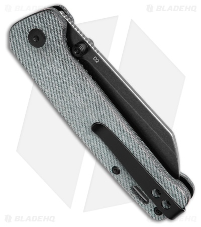 QSP Penguin V2 Liner Lock Knife Denim Micarta (3" Black SW) 