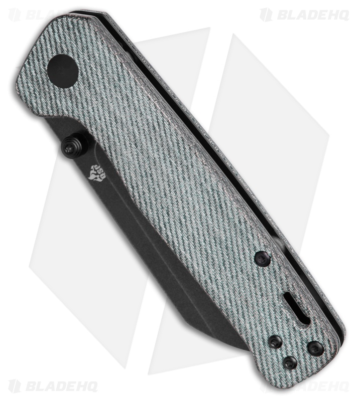 QSP Penguin V2 Liner Lock Knife Denim Micarta (3" Black SW) 