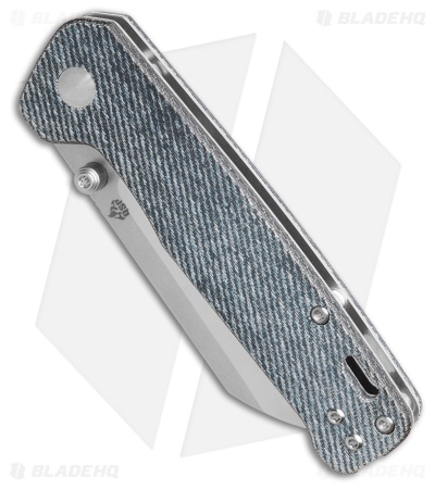 QSP Penguin V2 Liner Lock Knife Denim Micarta (3" SW/Satin) 