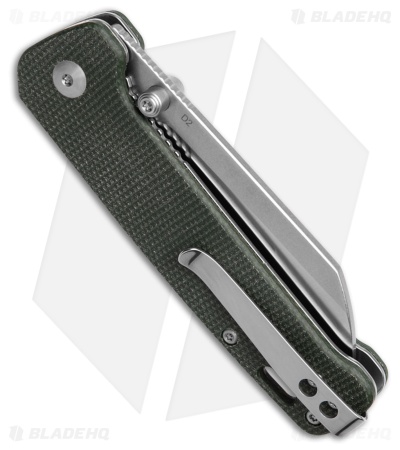 QSP Penguin V2 Liner Lock Knife Green Micarta (3" SW/Satin) 