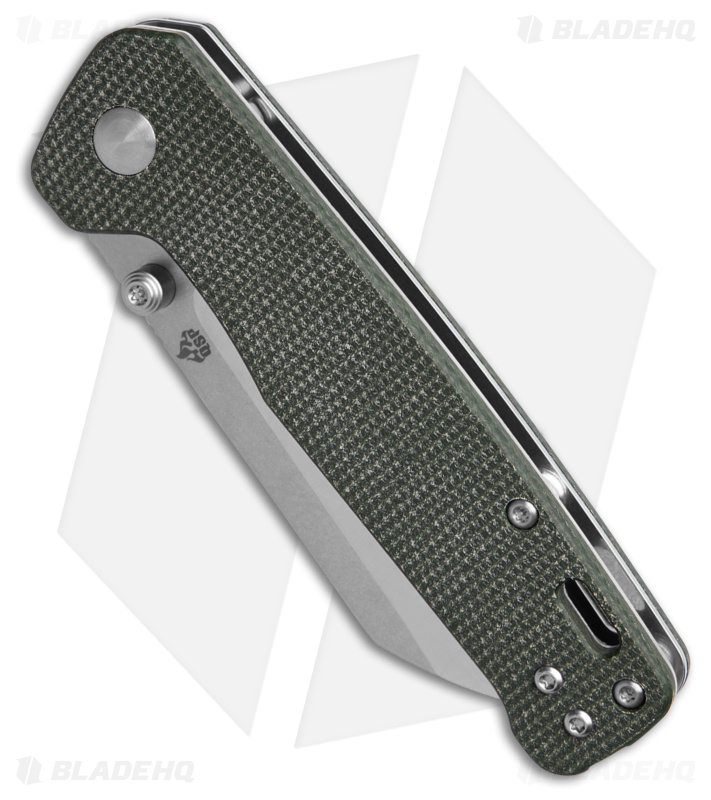 QSP Penguin V2 Liner Lock Knife Green Micarta (3" SW/Satin) 