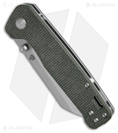 QSP Penguin V2 Liner Lock Knife Green Micarta (3" SW/Satin) 