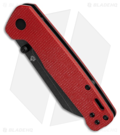 QSP Penguin V2 Liner Lock Knife Red Micarta (3" Black SW) 