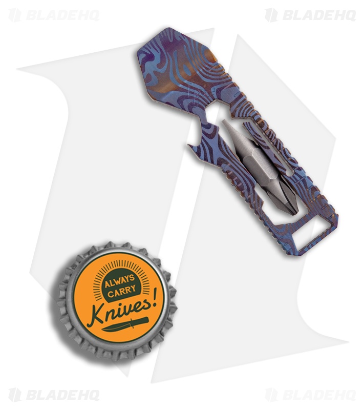 RB Tools & Design Enigma TAB Titanium Pocket Pry Tool - Fauxmascus