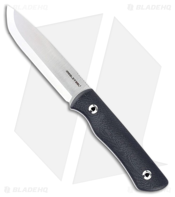 Real Steel Bushcraft Plus II Knife | Black G-10 Scandi