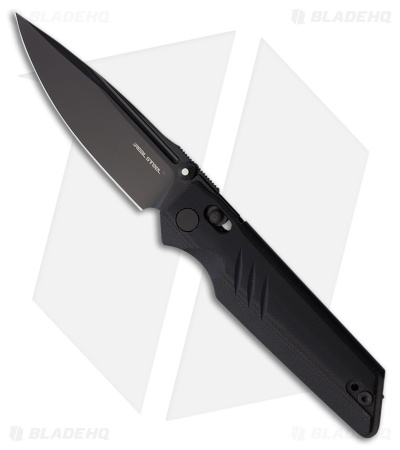 Real Steel Sacra Crossbar Lock Knife Black G-10 (3.3" Black PVD)