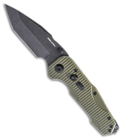 Real Steel Evolution Ironclad Tanto Knife OD Green G-10/SS (3.8" Black SW)