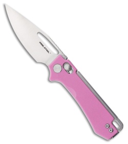 Real Steel Vis Crossbar Lock Knife Pink G-10 (2.7" Satin)