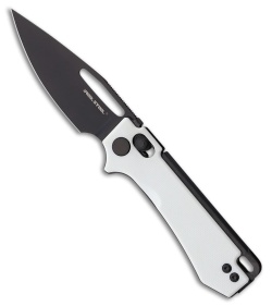 Real Steel Vis Crossbar Lock Knife White G-10 (2.7" Black PVD)