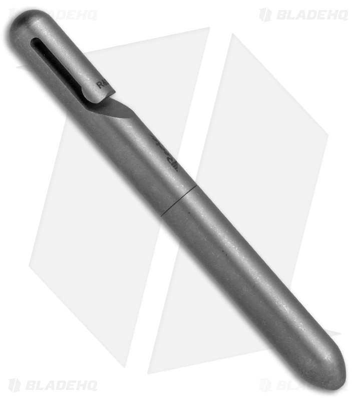 Reate Knives Rainer Wenning R&D Earthquake Titanium Pen - Stonewash 