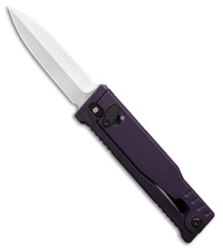 Reate EXO-M D/E Dagger Gravity Knife Distressed Purple (3.2" Satin Nitro-V)