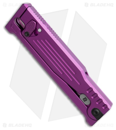 Reate EXO-M D/E Dagger Gravity Knife Purple Aluminum (3.2" Satin Nitro-V) BHQ