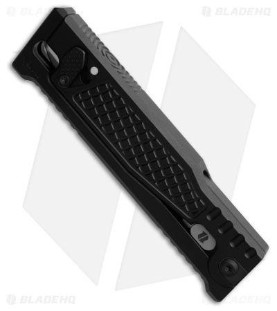 Reate EXO-M Dagger Gravity Knife Black Frag Aluminum (3.2" Satin Elmax) BHQ