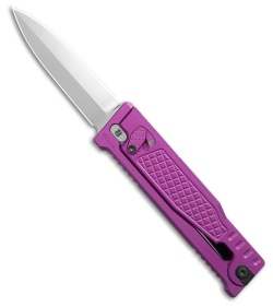 Reate EXO-M Dagger Gravity Knife Purple Frag Aluminum (3.2" Satin Elmax)