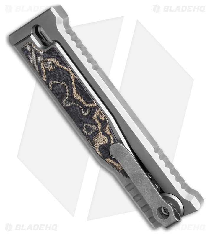 Reate EXO-M Drop Point Knife | Burl Linen Micarta | SW