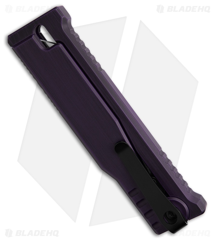 Reate EXO-M Drop Point Gravity Knife Distressed Purple (3.2" Two-Tone Nitro-V)