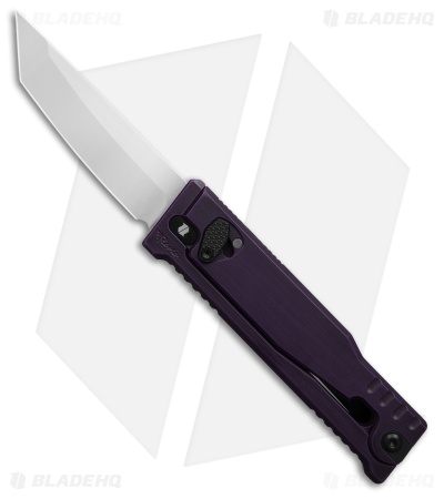 Reate EXO-M Tanto Gravity Knife Distressed Purple (3.2" Satin Nitro-V)