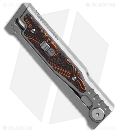 Reate EXO-M Tanto Gravity Knife Titanium/Black Orange G-10 (3.25" SW/Satin)