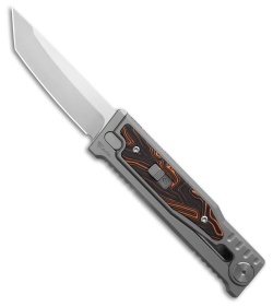 Reate EXO-M Tanto Gravity Knife Titanium/Black Orange G-10 (3.25" SW/Satin)