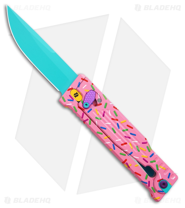 Reate EXO-M Gravity Knife Dessert Warrior Aluminum (3.3" Blue)*DISC*