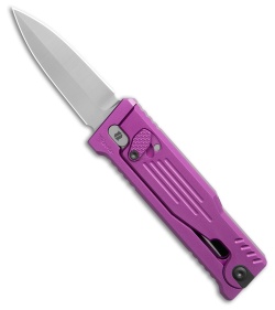 Reate EXO Mini Dagger Gravity Knife Purple Aluminum (2.6&quot; Satin Nitro-V ) | 228423