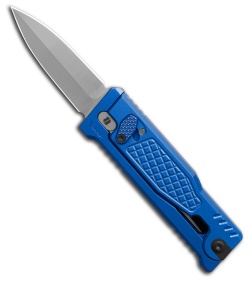 Reate EXO-Mini Double Edge Gravity Knife Blue Aluminum (2.625&quot; Satin) | 229896