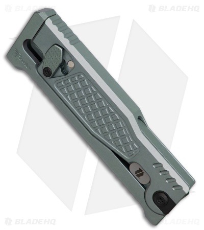 Reate EXO-Mini Tanto Gravity Knife Gray Frag Aluminum (2.625" Satin Elmax)