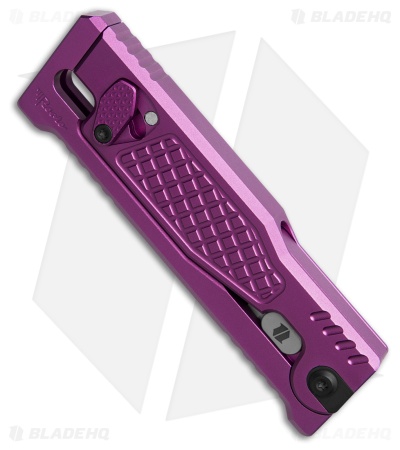 Reate EXO Mini Drop Point Gravity Knife Purple Frag Al (2.6" Two-Tone Elmax)