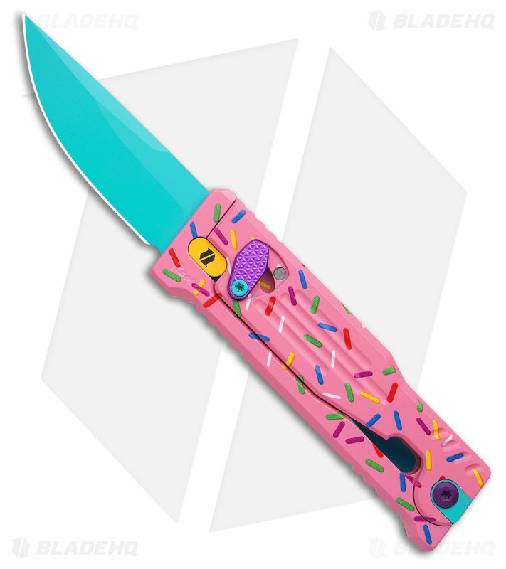 Reate EXO-Mini Gravity Knife Dessert Warrior Aluminum (2.6" Blue)