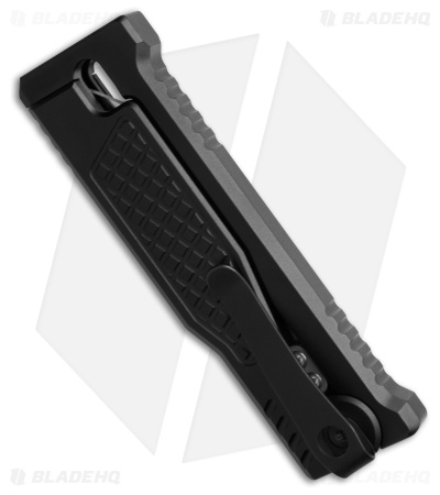 Reate EXO-Mini Tanto Gravity Knife Black Aluminum (2.625" Two-Tone)