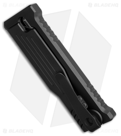 Reate EXO-Mini Tanto Gravity Knife Black Aluminum (2.6" Two-Tone Nitro-V)