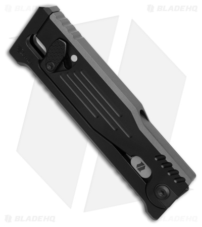 Reate EXO-Mini Tanto Gravity Knife Black Aluminum (2.6" Two-Tone Nitro-V)