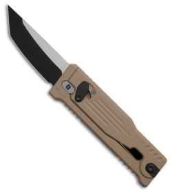Reate EXO Mini Tanto Gravity Knife Tan Aluminum (2.6" Two-Tone Nitro-V)