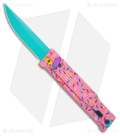 Reate EXO-OG Gravity Knife Dessert Warrior Aluminum (3.75" Blue)
