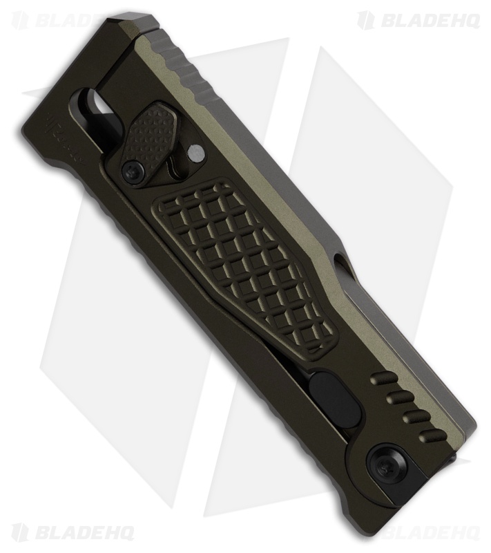 Reate EXO-U Gravity Knife Bronze Diamond Frag Pattern Aluminum (2.3" Utility)
