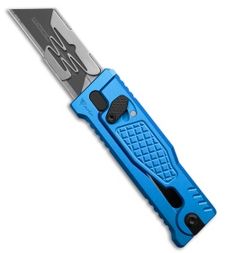 Reate EXO-U Gravity Knife Dark Blue Diamond Frag Aluminum (2.3" Utility)