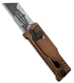 Reate EXO-U Gravity Knife Distressed Bronze Aluminum (2.3" Utility)