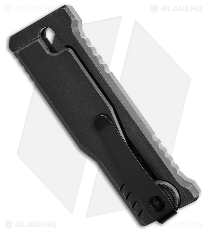 Reate EXO-U Gravity Knife Distressed Gray Aluminum (2.3" Utility)
