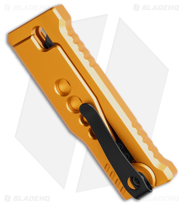 Reate EXO-U Gravity Knife Gold Speedhole