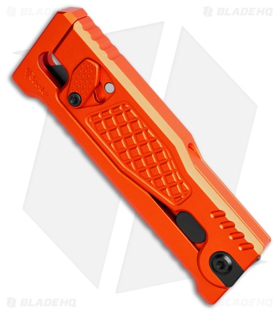 Reate EXO-U Gravity Knife Orange Diamond Frag Aluminum (2.3" Utility)