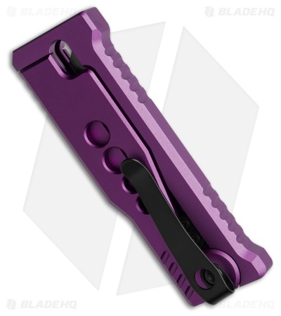 Reate EXO-U Gravity Knife Purple Speedhole Aluminum (2.3" Utility)
