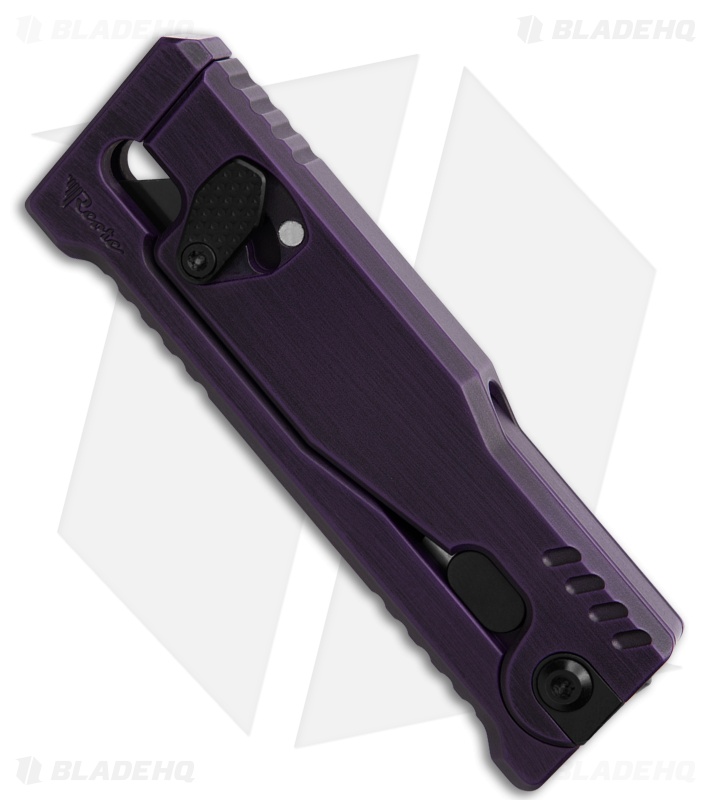 Reate EXO-U Utility Blade Gravity Knife Distressed Purple (2.3" Utility)